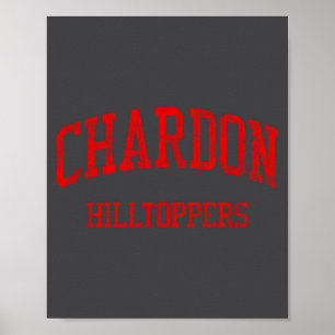 Chardon High School Hs Chardon Oh Vintage Srts  Poster