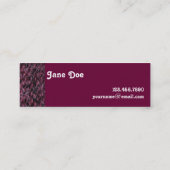 Chardonnay-Alpaka [dünn] Mini Visitenkarte (Rückseite)