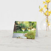 Chardonnay Celebration Geburtstagskarte Karte (Gelbe Blume)