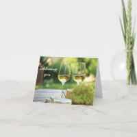 Chardonnay Celebration Geburtstagskarte