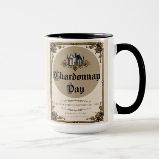 Chardonnay Day - Parody-Tasse für Eltern Tasse (Rechts)