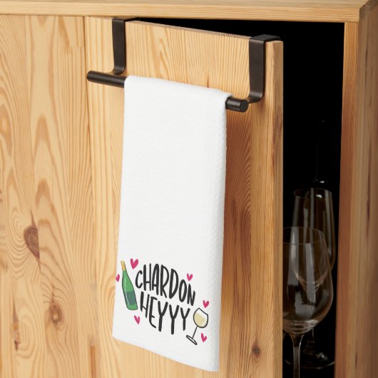 Chardonnay Funny Heart Chardon Heyy Geschirrtuch (Drittel gefaltet)