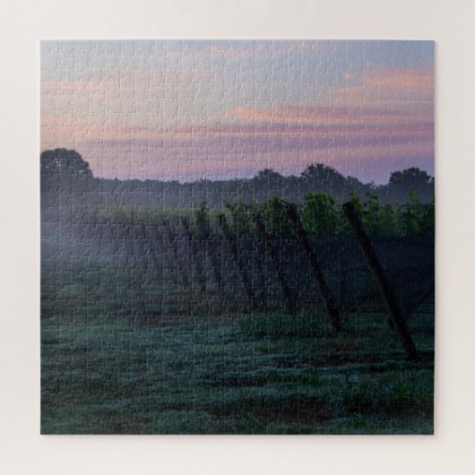 Chardonnay Vineyard Sunrise Puzzle (Vertikal)