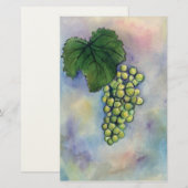 Chardonnay Weinkultur und Erde Briefpapier (Vorne/Hinten)
