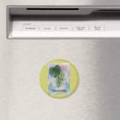 Chardonnay Weintrauben & Beschreibung Magnet (In Situ (Geschirrspüler))