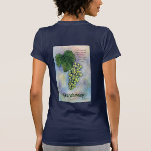 Chardonnay Weintrauben & Beschreibung T - Shirt