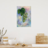 Chardonnay Weintrauben Poster (Küche)