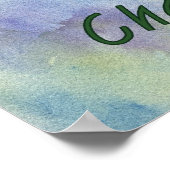 Chardonnay Weißer Wein Weintrauben Poster (Ecke)