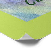 Chardonnay Wine Grapes Poster (Ecke)