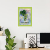 Chardonnay Wine Grapes Poster (Heimbüro)