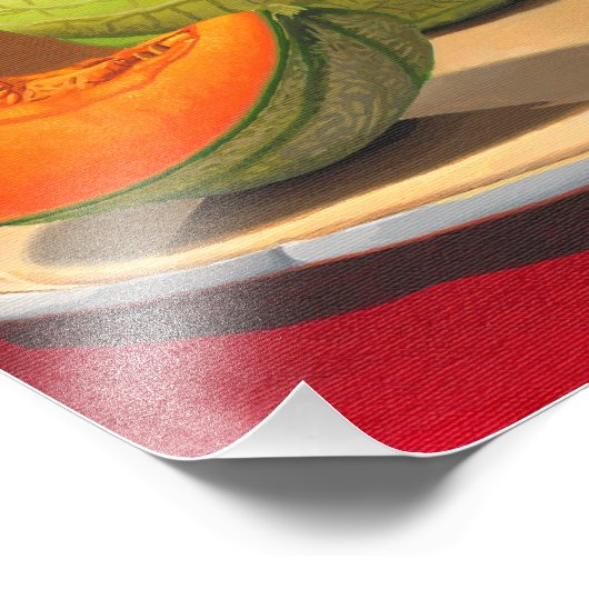 Charentais-Melonen Fotodruck (Ecke)