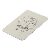 Charge de Lautrec par Lui-Meme (Bleistift auf Papi Magnet (Linke Seite)