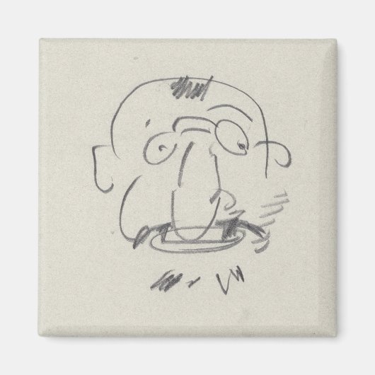 Charge de Lautrec par Lui-Meme (Bleistift auf Papi Magnet (Vorne)