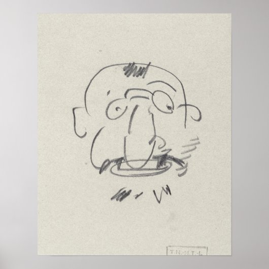 Charge de Lautrec par Lui-Meme (Bleistift auf Papi Poster (Vorne)