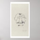 Charge de Lautrec par Lui-Meme (Bleistift auf Papi Poster (Vorne)