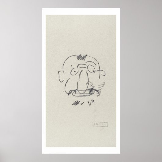 Charge de Lautrec par Lui-Meme (Bleistift auf Papi Poster (Vorne)