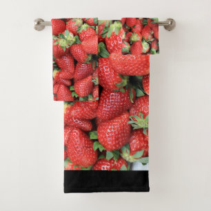 Charge der Roten Juicy Erdbeeren Badhandtuch Set
