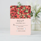 Charge der Roten Juicy Erdbeeren RSVP Karte (Stehend Vorderseite)