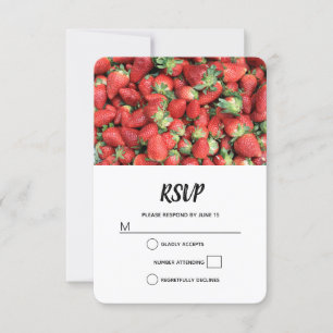 Charge der Roten Juicy Erdbeeren RSVP Karte