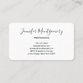 Charge der Roten Juicy Erdbeeren Visitenkarte (Rückseite)