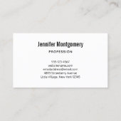 Charge der Roten Juicy Erdbeeren Visitenkarte (Rückseite)