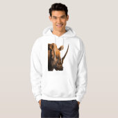 Charge Into Style with Our Rhino Print Hoodie (Vorne ganz)