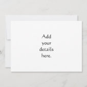 Charge Mittelalterlicher Ritter Einladung (Rückseite)