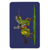 Charge Mittelalterlicher Ritter Magnet (Vertikal)