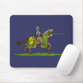 Charge Mittelalterlicher Ritter Mousepad (Mit Mouse)
