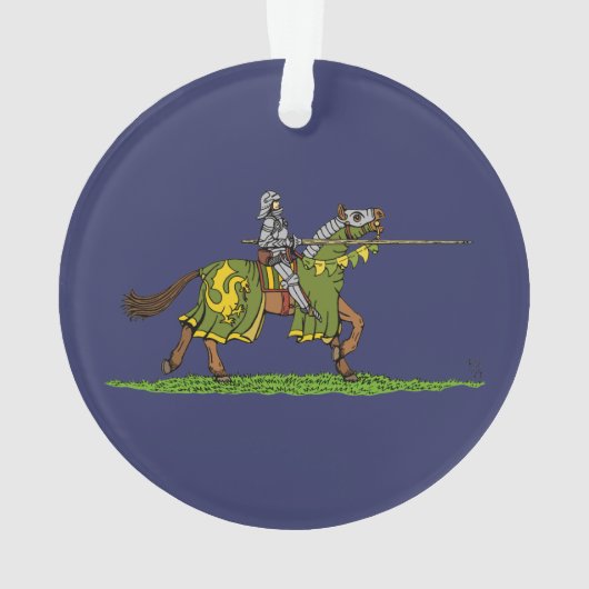 Charge Mittelalterlicher Ritter Ornament (Rückseite)