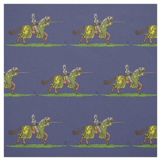 Charge mittelalterlicher Ritter Stoff (Muster)