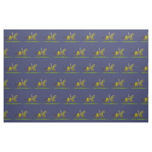 Charge mittelalterlicher Ritter Stoff (Fat Quarter (45,7 x 55,9 cm))