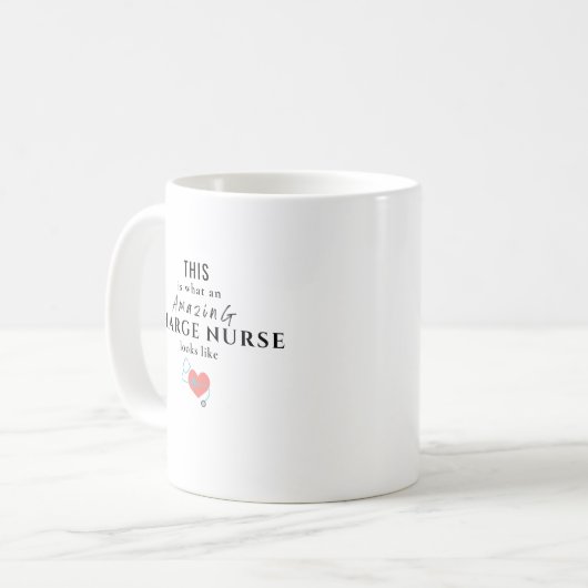 Charge Nurse Kaffeetasse (Vorderseite Links)