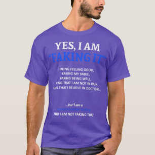 Charge-Syndrom-Bewusstsein Ich täusche es in diese T-Shirt