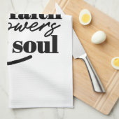 Charge Your Faith – Christian Inspirational Quote  Geschirrtuch (Viertel Falte)