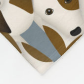 Chargen of Parson Jack Russell Terriers Pattern Fleecedecke (Ecke)