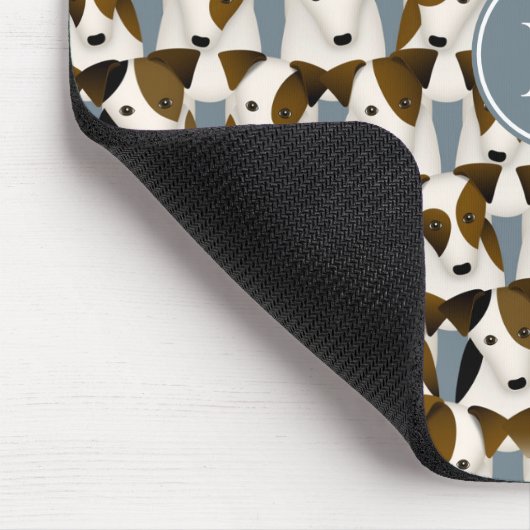 Chargen of Parson Jack Russell Terriers Pattern Mousepad (Ecke)