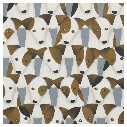 Chargen of Parson Jack Russell Terriers Pattern Stoff (Muster)