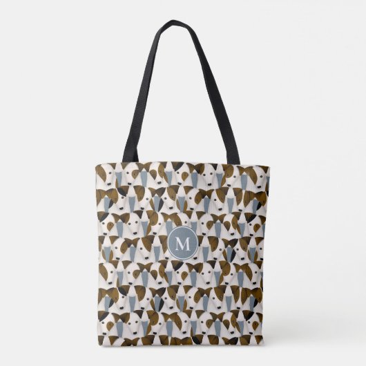 Chargen of Parson Jack Russell Terriers Pattern Tasche (Rückseite)