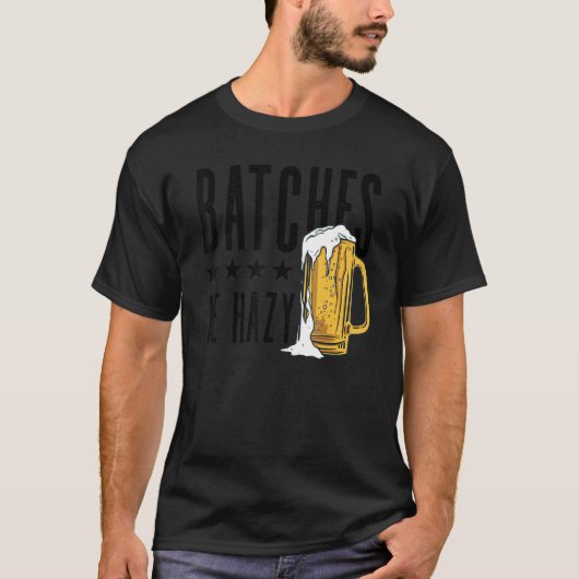 Chargen werden Hazy Homebrewing Malt Hop Handgebrä T-Shirt (Vorderseite)