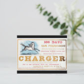 Charger Clipper Segelschiffe 1861 Postkarte (Stehend Vorderseite)