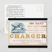 Charger Clipper Segelschiffe 1861 Postkarte (Vorne/Hinten)