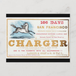 Charger Clipper Segelschiffe 1861 Postkarte