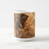 Charging Elephant | African Wildlife Power Art Kaffeetasse (Mittel)