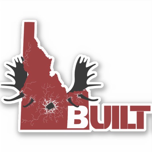 Charging Moose Vinyl Decal Aufkleber (Vorderseite)