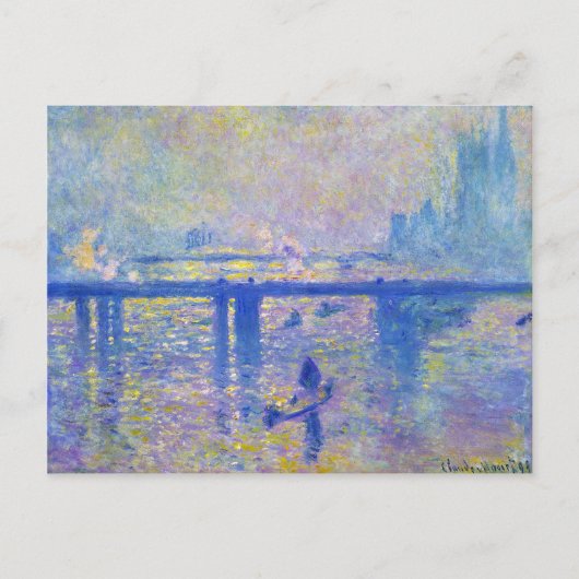 Charing Cross Bridge Claude Monet Postkarte (Vorderseite)