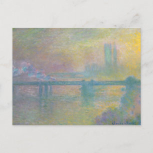 Charing Cross Bridge London Claude Monet Postkarte