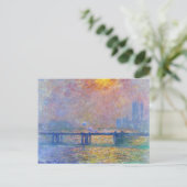Charing Cross Bridge, The Thames, Claude Monet Postkarte (Stehend Vorderseite)