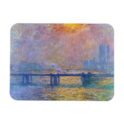 Charing Cross Bridge, The Themse, Claude Monet Magnet (Horizontal)