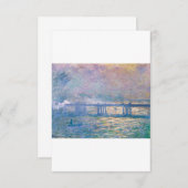 Charing Cross Bridge von Claude Monet Dankeskarte (Vorne/Hinten)
